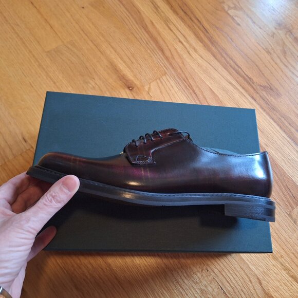 NIB Church's Shannon size 39 Burgundy plaid - Picture 4 of 10